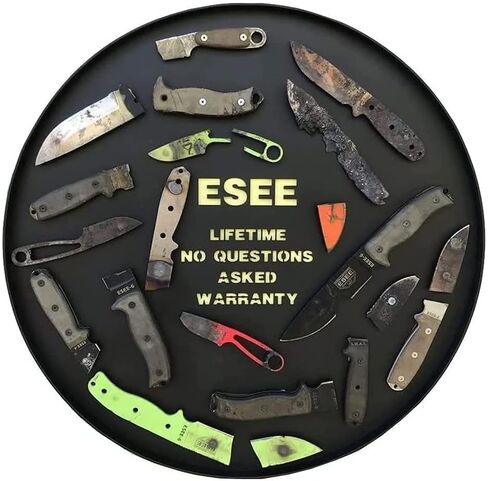 ESEE 4P-DT Desert Tan Fixed Blade Knife w/ OD Green Molded Polymer Sheath in Kuwait