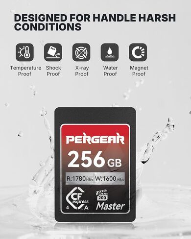 بطاقة ذاكرة بيرجير 256 جيجابايت CFexpress 4.0 نوع A VPG200 (السلسلة الرئيسية) in Kuwait