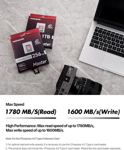 بطاقة ذاكرة بيرجير 256 جيجابايت CFexpress 4.0 نوع A VPG200 (السلسلة الرئيسية) in Kuwait