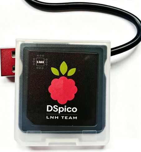 عربة فلاش DSPico DS - بطاقة ألعاب مصبوبة بالحقن (غير مطبوعة ثلاثية الأبعاد)، عربة فلاش RP2040 مفتوحة المصدر مع تحميل عالي السرعة 6 ميجابايت/ثانية، سهولة التوصيل والتشغيل، ملاءمة دقيقة لن تلحق الضرر بوحدة التحكم - أسود in Kuwait