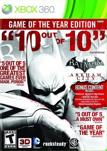 Batman Arkham City (Game of the Year Edition) - Xbox 360 in Kuwait