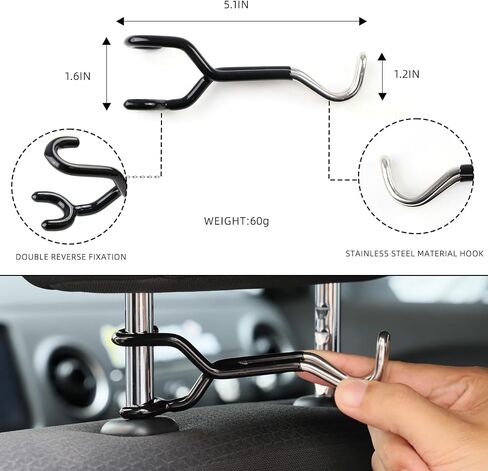 Bow Hanger for Truck Archery Hunting Shooting Compound Bow Bracket Stand Bow Holder Headrest Mount Metal Material Hangers Car Vehicle Storage and Hunting Transport Holder in Saudi Arabia