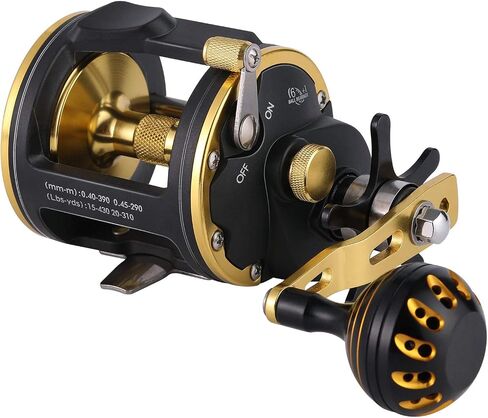 Sougayilang Trolling Reel Saltwater Level Wind Reels, Drag Reels Boat Fishing Ocean Fishing for Sea Bass Grouper in Saudi Arabia
