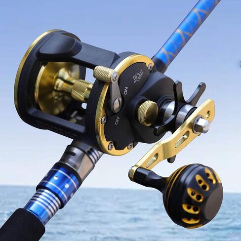 Sougayilang Trolling Reel Saltwater Level Wind Reels, Drag Reels Boat Fishing Ocean Fishing for Sea Bass Grouper in Saudi Arabia