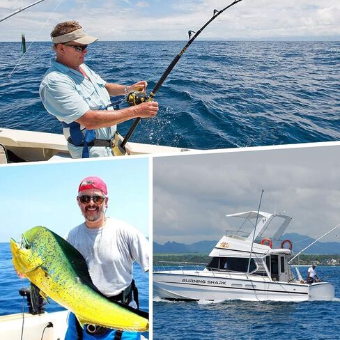 Sougayilang Trolling Reel Saltwater Level Wind Reels, Drag Reels Boat Fishing Ocean Fishing for Sea Bass Grouper in Saudi Arabia