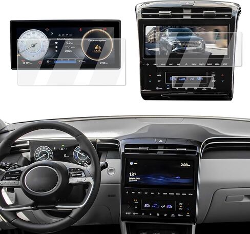 2026 Ioniq 5 Screen Protector - Glossy For 2025-2026 Hyundai Ioniq 5/Ioniq 5 N 12.3-Inch Integrated Screen - Tempered Glass Film 2025-2026 Ioniq 5(SE Standard Range/SE/SEL/XRT/Limited) Accessories in Saudi Arabia