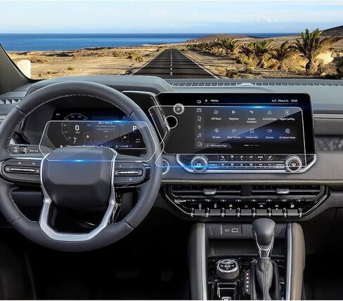 2023-2025 2026 Chevy Colorado Screen Protector for Chevy Colorado (Z71/ZR2/ZR2 Bison) (11.3Inch Navi+11Inch Dash), 9H Tempered Glass 2024 2025 Colorado Accessories Anti-Scratch&HD Transparent in Saudi Arabia