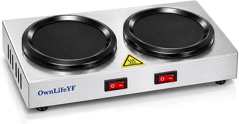 Commercial Coffee Pot Warmer 176℉, Stainless Steel Single Burner Plate in Kuwait