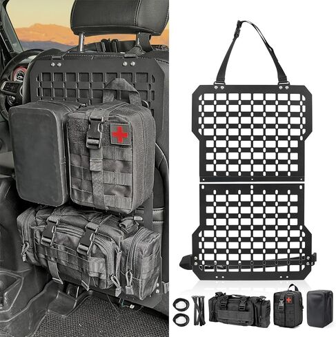 Truck Gun Rack Molle Seat Back Organizer Gun Holder Molle Panel for Vehicles Tactical Truck Mount Panels in Kuwait
