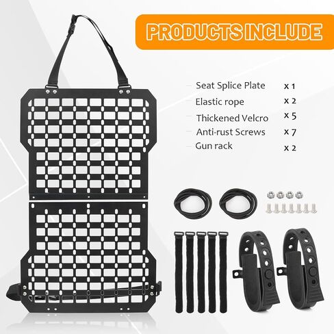 Truck Gun Rack Molle Seat Back Organizer Gun Holder Molle Panel for Vehicles Tactical Truck Mount Panels in Kuwait