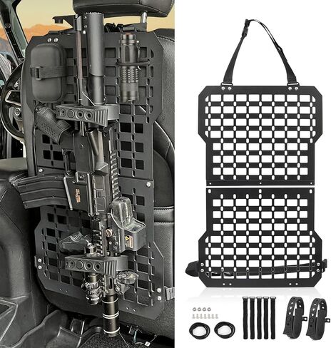 Truck Gun Rack Molle Seat Back Organizer Gun Holder Molle Panel for Vehicles Tactical Truck Mount Panels in Kuwait