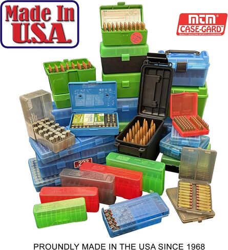 MTM RS-100-41 100 Round Rifle Ammo Box | Flip-Top | 223 204 Ruger 6x47 | Indestructible polypropylene, Snap-lock latch | USA Made | Clear Smoke in Saudi Arabia