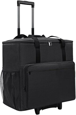 BUBM PC Carrying Case on Wheels, Desktop Travel Bag with Detachable Trolley for PC Tower, Monitor, Keyboard and Mouse, Black (Bag Only, for 27" Monitor) in Kuwait