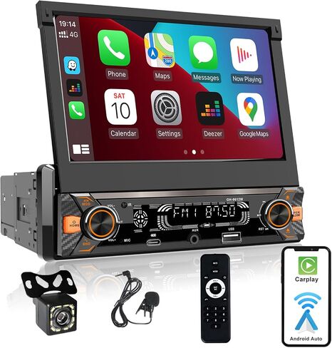 Single Din Car Radio Touchscreen with Wireless CarPlay in Saudi Arabia