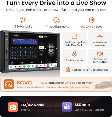ATOTO S8L 7" Double Din Car Stereo, 4G LTE, Wireless CarPlay & Android Auto in Saudi Arabia