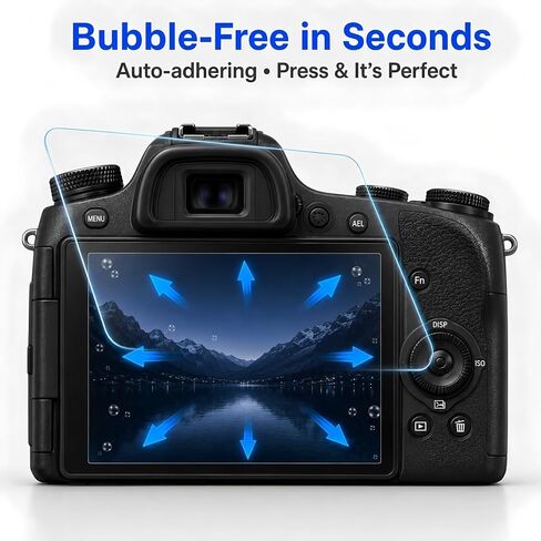 Custom Fit for SONY DSC-RX10 IV/III/II/RX10/RX10M2/RX10M3/RX10M4/A9 A7III A7R II Camera Screen Protector – 3-Pack 9H Hardness Tempered Glass, Full-Screen Edge-to-Edge, Crystal Clear, Bubble-Free in Saudi Arabia