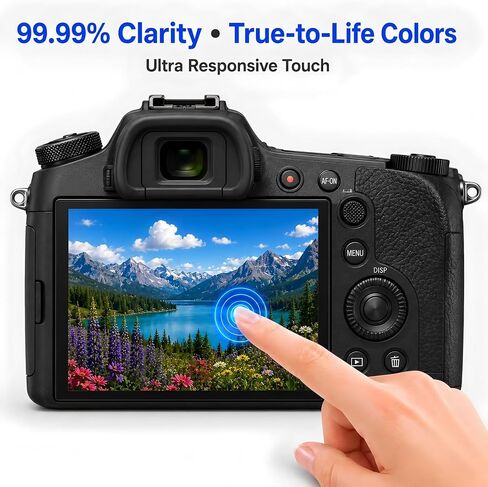 Custom Fit for SONY DSC-RX10 IV/III/II/RX10/RX10M2/RX10M3/RX10M4/A9 A7III A7R II Camera Screen Protector – 3-Pack 9H Hardness Tempered Glass, Full-Screen Edge-to-Edge, Crystal Clear, Bubble-Free in Saudi Arabia
