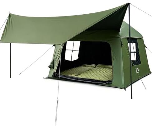 Night Cat Inflatable Camping Tent: 60 Second Easy Set Up for 4 Persons in Saudi Arabia