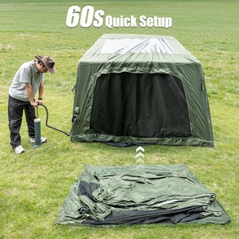 Night Cat Inflatable Camping Tent: 60 Second Easy Set Up for 4 Persons in Saudi Arabia