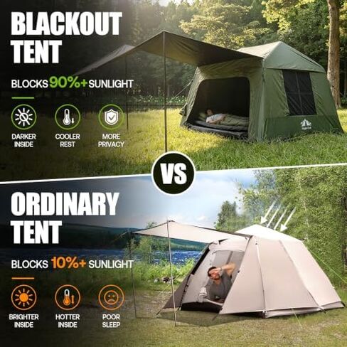 Night Cat Inflatable Camping Tent: 60 Second Easy Set Up for 4 Persons in Saudi Arabia
