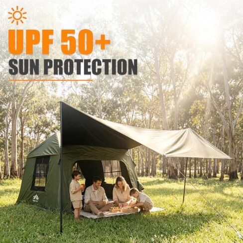 Night Cat Inflatable Camping Tent: 60 Second Easy Set Up for 4 Persons in Saudi Arabia