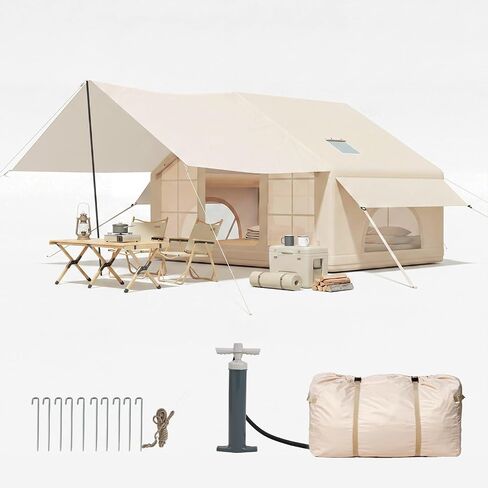 Aoxun 4/6/8/10Person Inflatable Tent Blow Up Tents Camping,Instant Setup in Saudi Arabia
