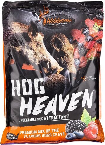 Wildgame Innovations Hog Heaven 5lb Hunting Attractant | Long-Lasting Powerful Effective Ready-to-Use Nutritious Berry-Flavored Granular Hog Feed in Saudi Arabia