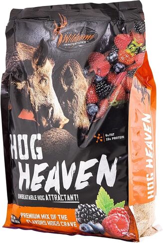 Wildgame Innovations Hog Heaven 5lb Hunting Attractant | Long-Lasting Powerful Effective Ready-to-Use Nutritious Berry-Flavored Granular Hog Feed in Saudi Arabia