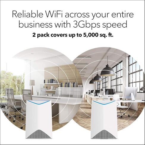 Netgear SRS60-100NAS Orbi Pro by NETGEAR – AC3000 Tri-band WiFi Network Satellite Access Point for Business, Adds up to 2,500 sqft, No complicated wiring, Business Traffic & Network Separation (SRS60) in Saudi Arabia