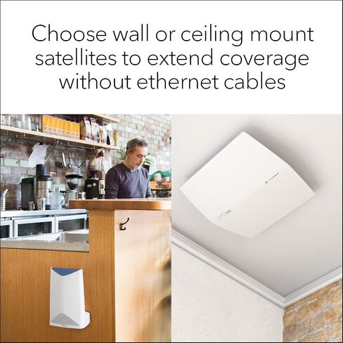 Netgear SRS60-100NAS Orbi Pro by NETGEAR – AC3000 Tri-band WiFi Network Satellite Access Point for Business, Adds up to 2,500 sqft, No complicated wiring, Business Traffic & Network Separation (SRS60) in Saudi Arabia