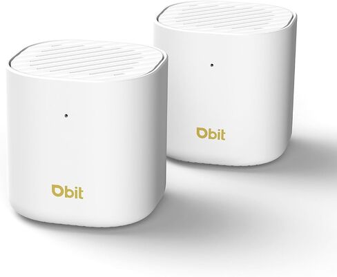 DBIT AX3000 WiFi 6 Mesh Wi-Fi System | 2,500 Sq Ft Coverage & 150 Devices | Dual-Band, Seamless Roaming, Parental Controls | Standalone Router or Mesh Add-On Node | 2 Gigabit Ports (D-MAX6, 1-Pack) in Saudi Arabia
