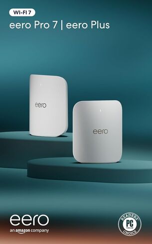 Amazon eero Pro 7 with 1 month free eero Business (auto-renews annually) - Supports internet plans up to 5 Gbps, Coverage up to 2,000 sq. ft., Connect 200+ devices, 1-pack in Kuwait