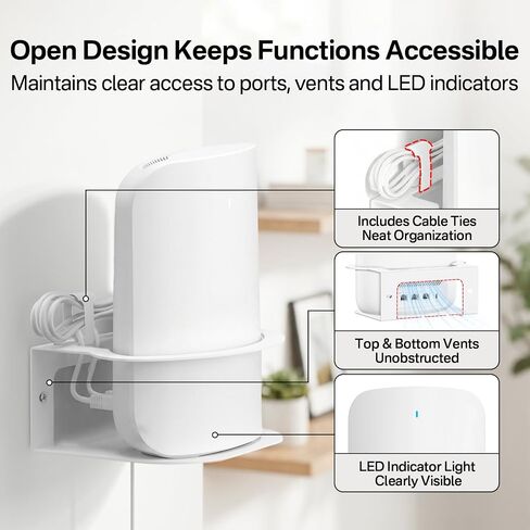 Metal Wall Mount Bracket for eero Pro 7 with Cable Management Ties, 1 Pack in Saudi Arabia