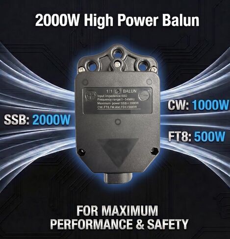 1:1 Current Balun, 1-54MHz 2000W High Power HF Shortwave Balun in Saudi Arabia