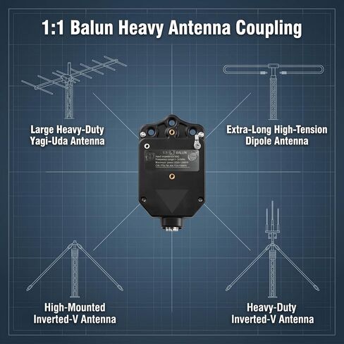 1:1 Current Balun, 1-54MHz 2000W High Power HF Shortwave Balun in Saudi Arabia