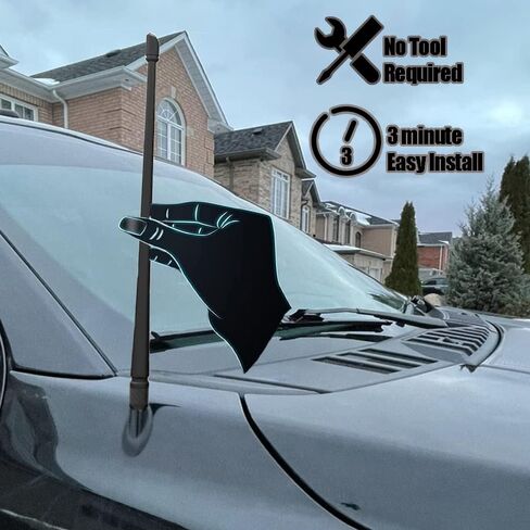 7 inches Antenna Compatible with Chevy Silverado & GMC Sierra/Denali | Flexible Rubber Antenna Replacement | Internal Copper Coil for Optimized FM/AM Reception in Saudi Arabia
