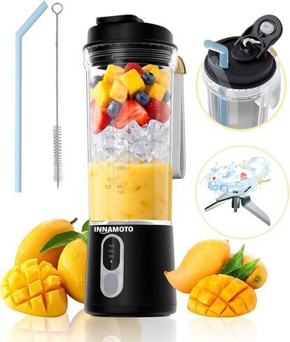 Portable Personal Size Mini Blender - 20oz Small Blender Make Smoothies in Saudi Arabia