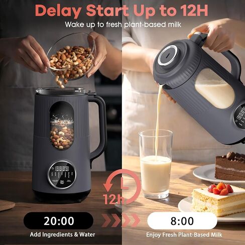 Nut Milk Maker Machine, Automatic Soy Milk Maker, Small Countertop Blender in Saudi Arabia