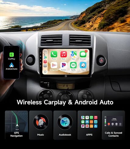 Linux Car Radio Stereo for Toyota RAV4 2006-2012 CarPlay Android Auto in Saudi Arabia