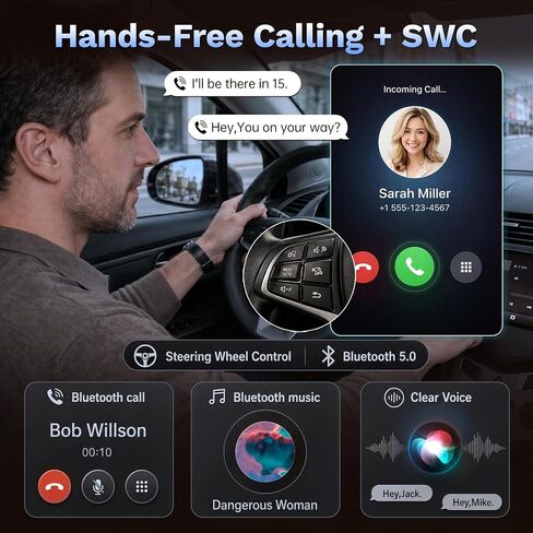 8 Core Android Car Stereo for Ford Mustang 2015-2025 - 12.1Inch Vertical Screen Custom Fit Head Unit with Wireless CarPlay Android Auto 6+128G 5G WiFi DSP SWC in Saudi Arabia