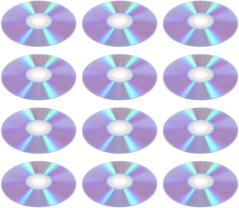 VICASKY 12pcs Blank DVD-r Writable Discs 4.7gb Capacity High Fidelity Sound Plastic Recordable Blank DVDs for Audio and Data Backup Suitable for Office and Classroom Use in Saudi Arabia