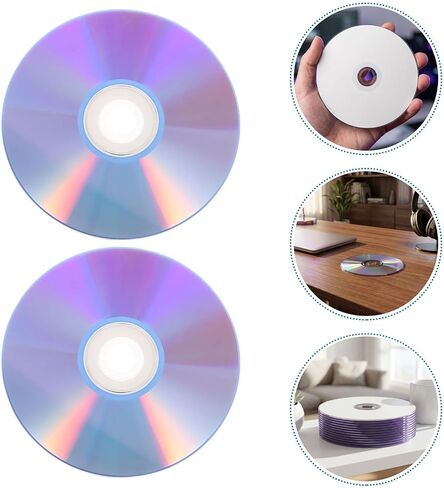 VICASKY 12pcs Blank DVD-r Writable Discs 4.7gb Capacity High Fidelity Sound Plastic Recordable Blank DVDs for Audio and Data Backup Suitable for Office and Classroom Use in Saudi Arabia