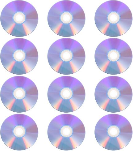 Blank DVD-r Discs Plastic Material High Capacity 12pcs 4.7gb Writable Recordable DVD Discs White for Audio Music and Data Backup for Classroom and Home Use in Saudi Arabia