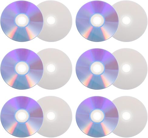 12pcs Audio DVD-r Blank Discs 4.7gb White Plastic Writable Media in Saudi Arabia