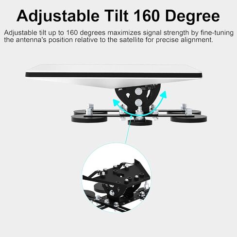 225lbs Starlink Mini Magnetic Mount, Starlink Mini Magnetic Roof Mounting Kit, Adjustable Tilt for RV/Boat/Pickup in Kuwait