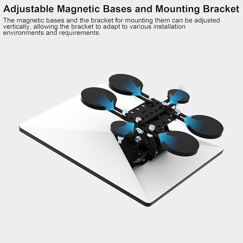 225lbs Starlink Mini Magnetic Mount, Starlink Mini Magnetic Roof Mounting Kit, Adjustable Tilt for RV/Boat/Pickup in Kuwait