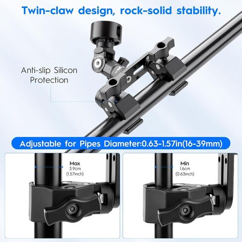 Starlink Mini/V5 2 C-Clamp Mount, Fits RV/Boat Poles in Saudi Arabia