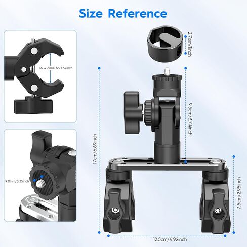 Starlink Mini/V5 2 C-Clamp Mount, Fits RV/Boat Poles in Saudi Arabia