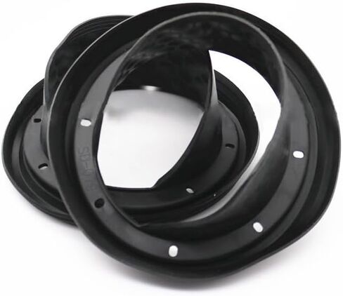 Unifizz 1 Pair Silicone Soft Car Audio 6.5-inch Speaker Waterproof Car Speaker Mounting Spacer Adaptor Rings Bracket in Saudi Arabia