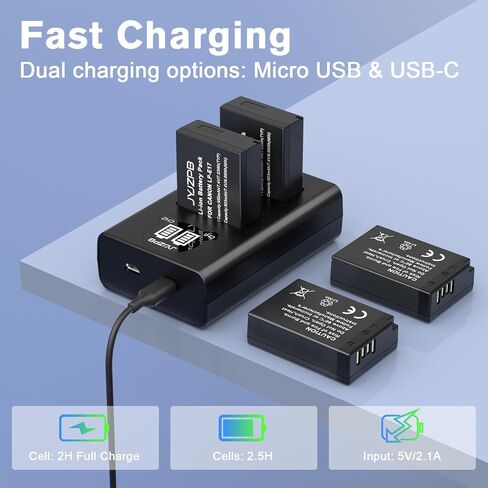 JYJZPB 4-Pack LP-E17 Battery and Upgraded Dual LCD Charger for Canon R50 in Saudi Arabia